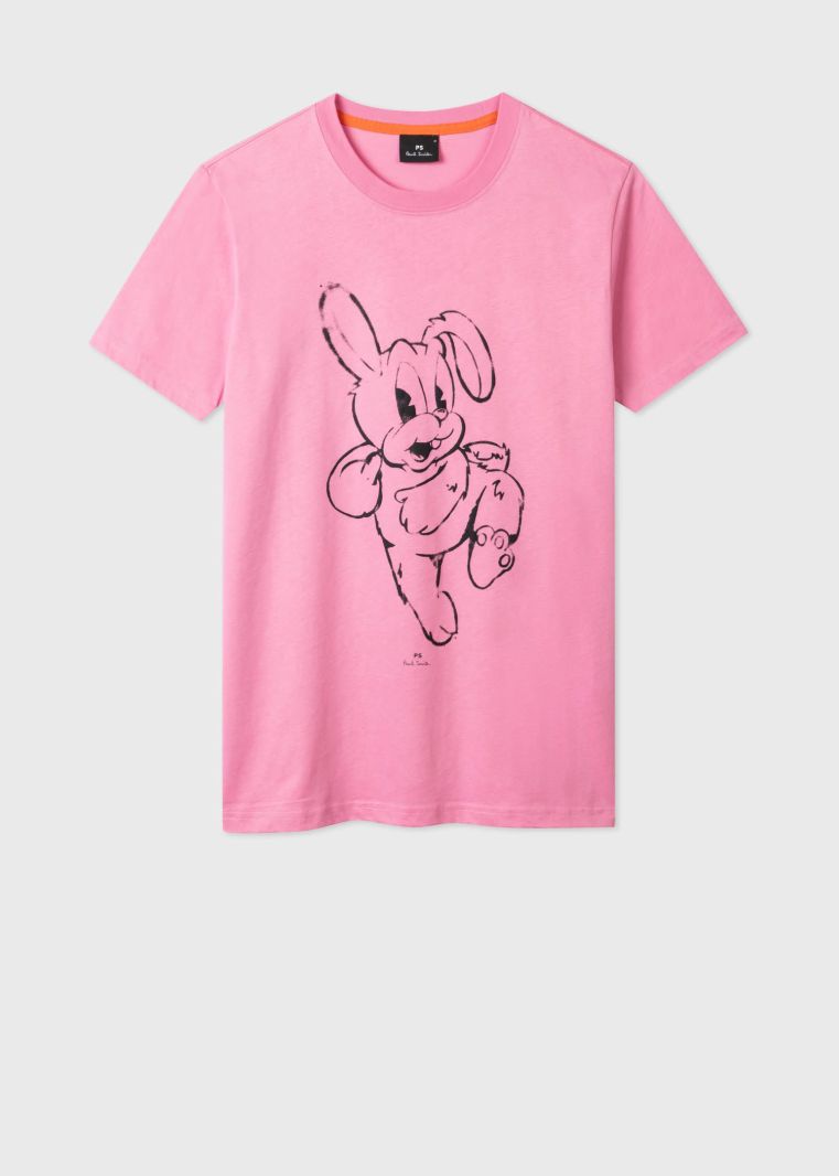 Mens Paul Smith T-Shirts | Bunny' T-Shirt Pink
